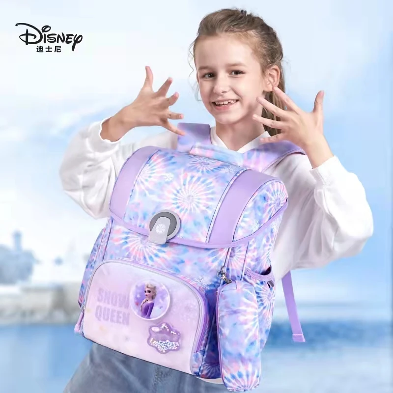 2022 Disney Frozen School Bags For Girls Elsa Anna Primary Student Shoulder Orthopedic Backpack Large Capacity Kids Gift Mochila