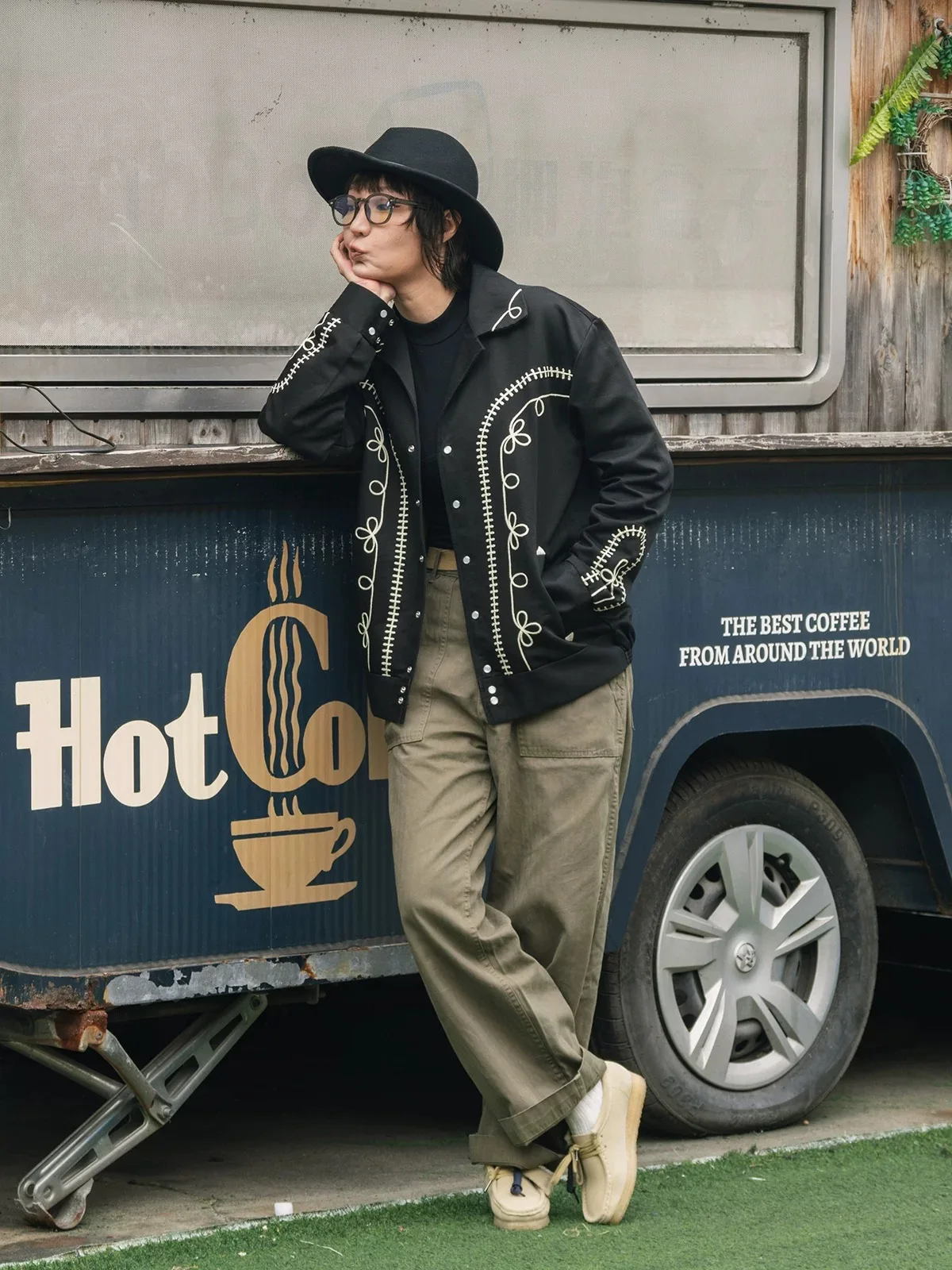 Non Stock Western Bolero Musician Jacket Mens Embroidered