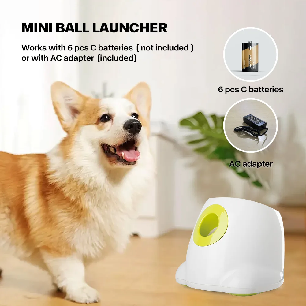 All For Paws Automatic Thrower Ball Launcher For Dogs Interactive Toys Automatic Indoor Game Electric Dog Toy With Tennis Balls