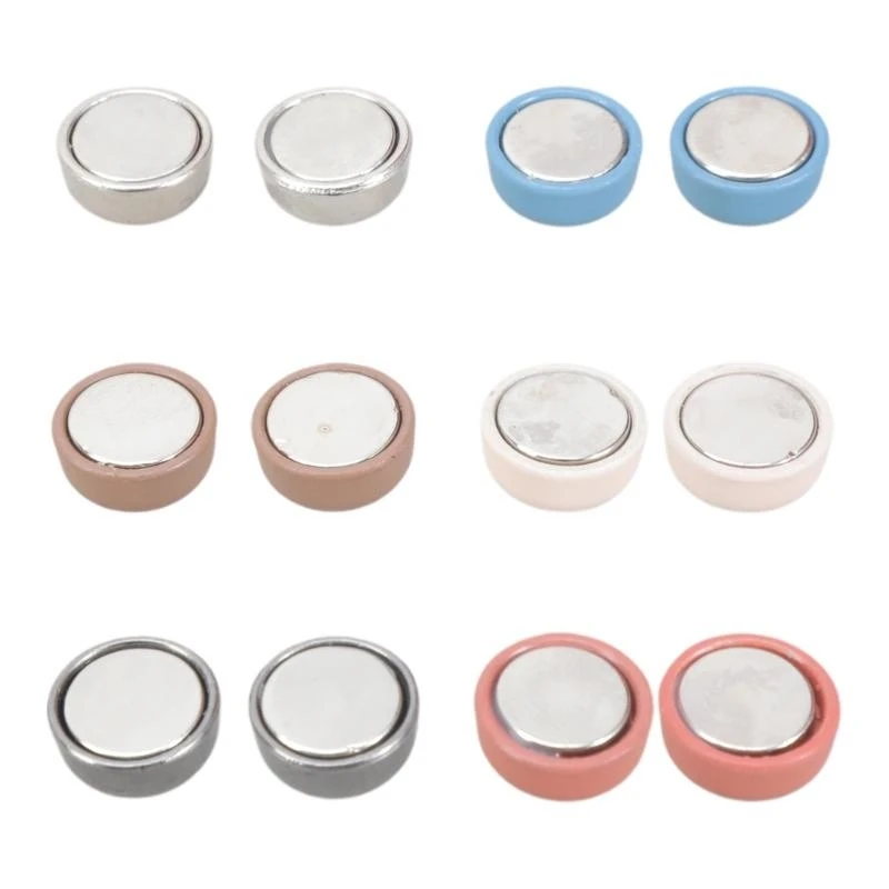 6 أزواج السحابات الحجاب مغناطيسي حجاب وشاح الأزرار المغناطيسية الحجاب مغناطيس طوق