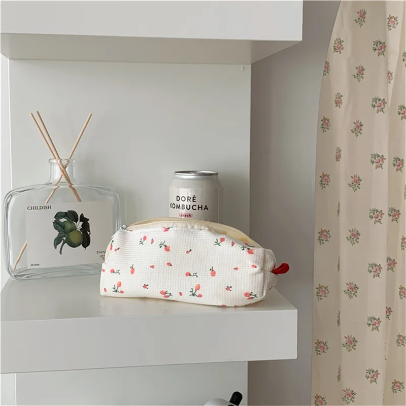Estuches bonitos para lápices, bolsa de almacenamiento para cosméticos, lápiz labial, monedero, Kawaii, bolsos de maquillaje para niñas, papelería