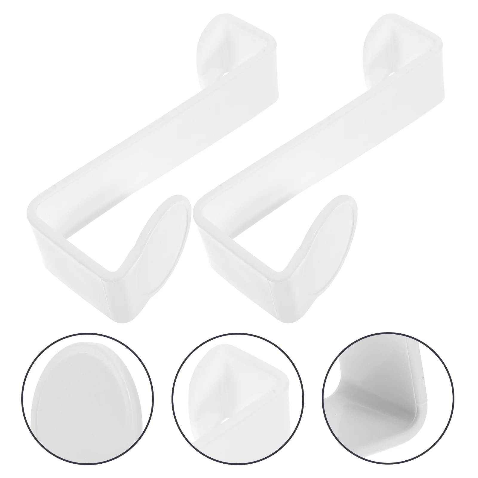 2 Pcs Multifunctional Z Hook Multi-functional Bathroom Toilet Seat Covers Potty Hooks Baby Plastic Back Door Home Hanging