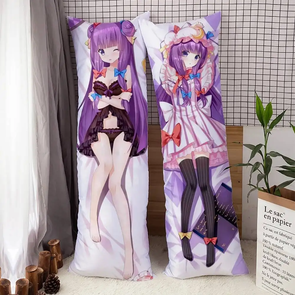 

Anime Touhou Project Patchouli Knowledge Dakimakura Hing Body Pillowcase Throw Pillow Cover Case Gifts