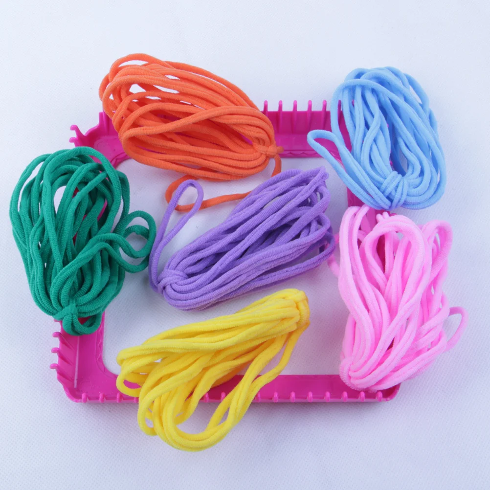 288 Pcs Finger String Toy Solid Color Cradle String Educational Playthings Knitting Elastic String Hand Game Supplies for Home P