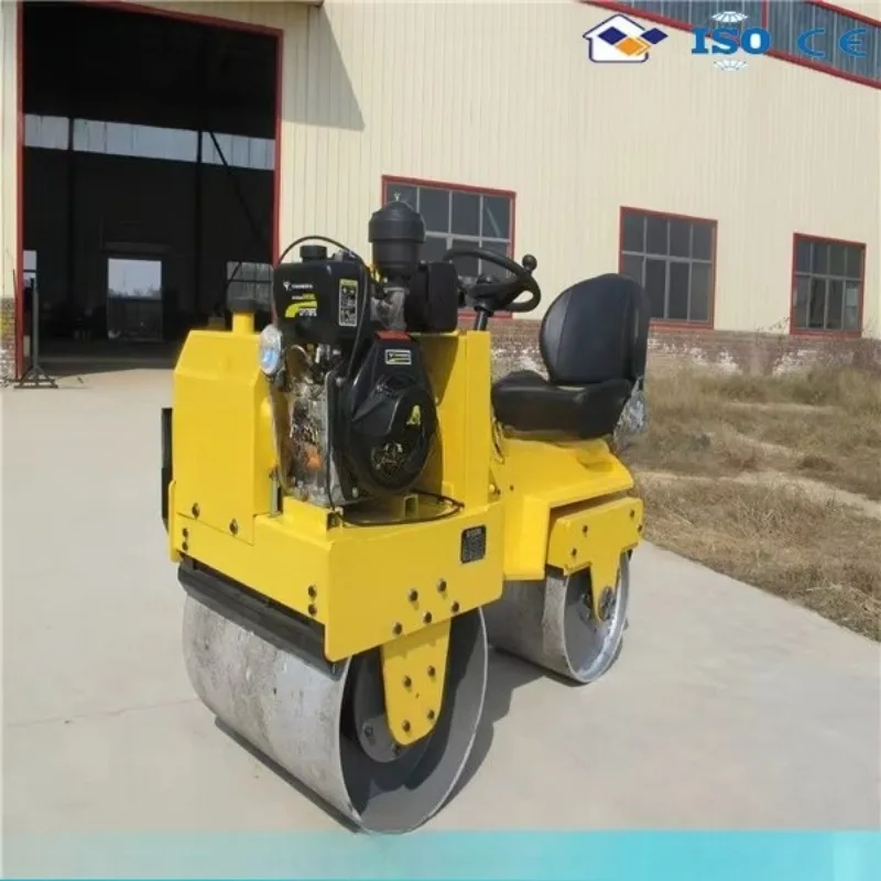 Double Drum Road Compactor Hydraulic Vibratory Roller Equipment For Municipal Construction Work
