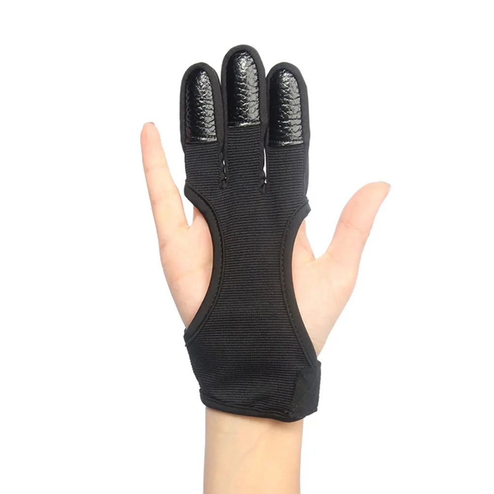 

Portable Archery Glove Adjustable Finger Protector for Recurve Compound Bows Hunting Shooting Accessories Supplies