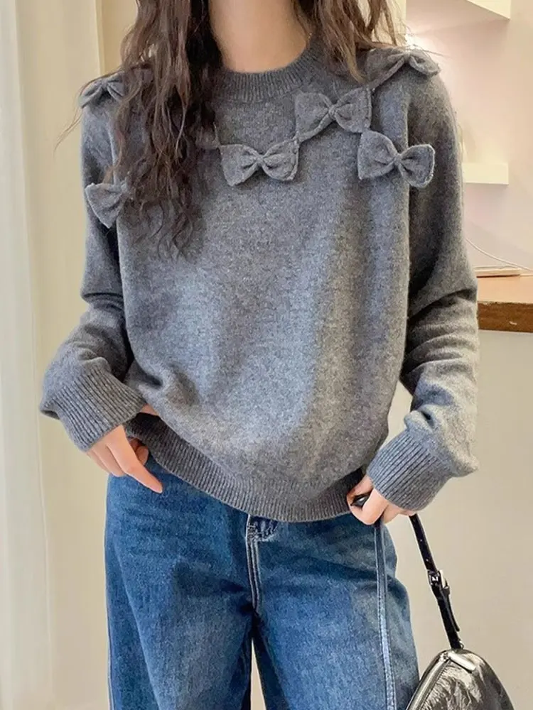 Chique, modieuze gebreide trui met Ne Cover Long Sve Zachte, comfortabele, casual, veelzijdige top met knoopontwerp