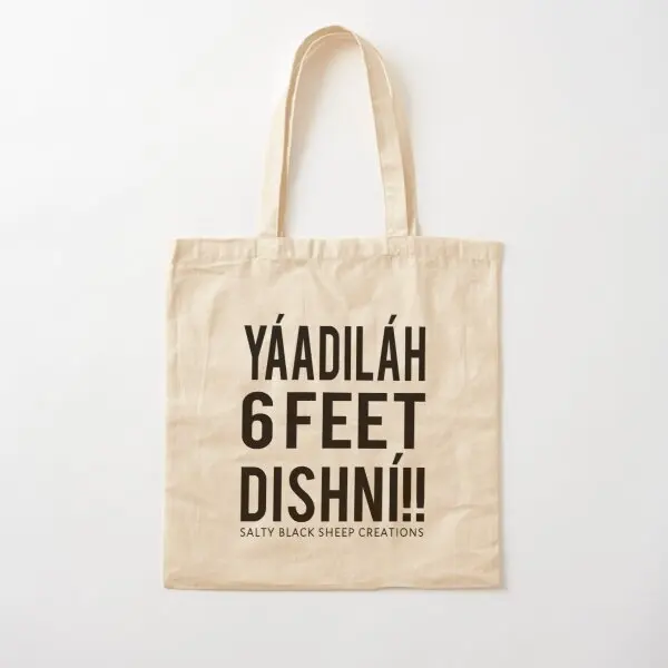 Yaadilah 6 Feet Cotton  Canvas Bag Printed Travel Reusable Fabric Shoulder Bag Fashion Foldable Casual Designer Shopper Handbag