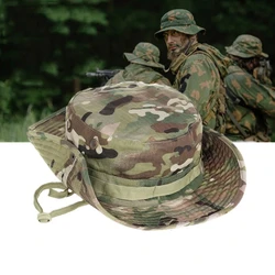Camouflage Hat Tactical US Bucket Hats Panama Summer camping Cap Fishing Hunting Hiking Outdoor Camo Sun Caps Men