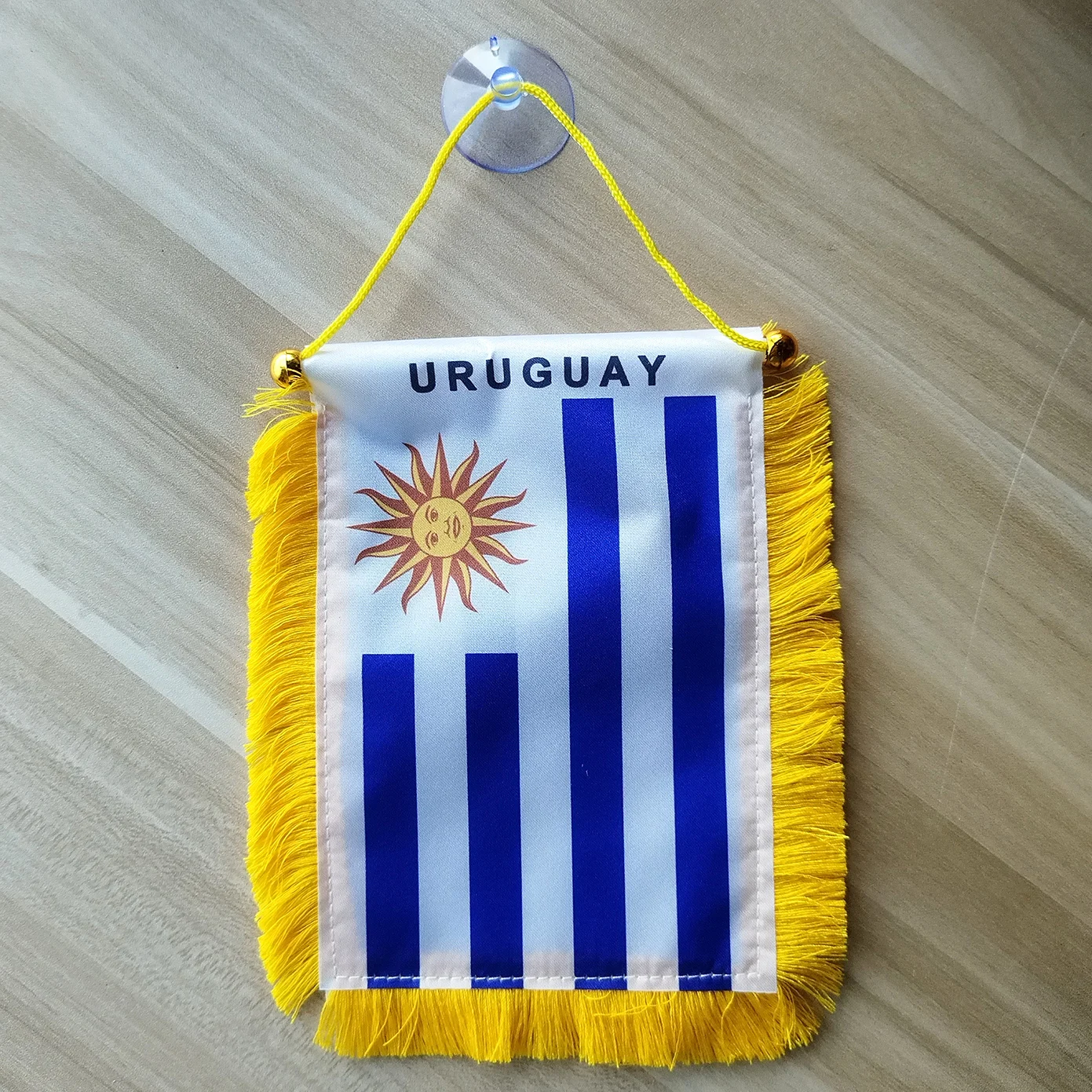 National Flag of Uruguay,  4x6 inch Uruguay Car Window Hanging Flag