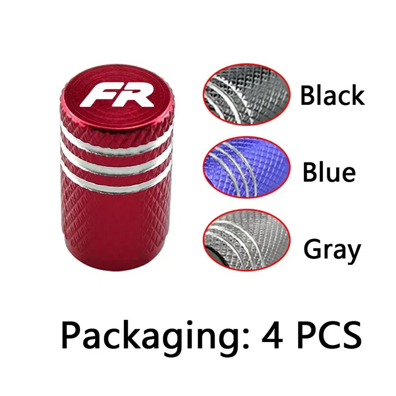 عجلة السيارة الإطارات صمام قبعات الإطارات الجذعية يغطي الغبار مقاوم للماء ل سيات ليون FR + 2019 2020 2021 2022 2023 2024 2025 + اكسسوارات #6