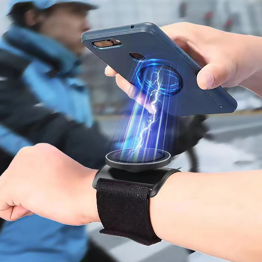 Magnetic Phone Arm Holder - 360° Rotation Universal Cradle, Secure Magnetic Hold  for Gym Workouts, Running