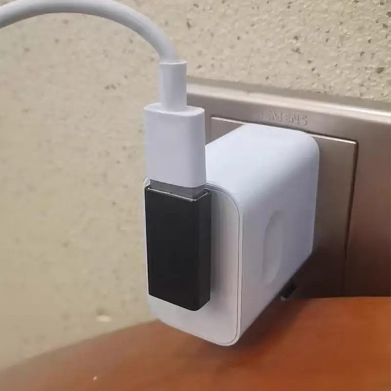 2Pcs USB Male to Female 90 Bend Adapter for Fast Speed 5Gbps and Fast Charging in Automotive Computer