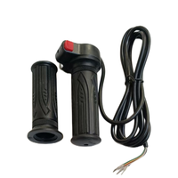 original wuxing 59X ebike throttle electric bike gas handle with on /off switch red button spare parts for electric scooter