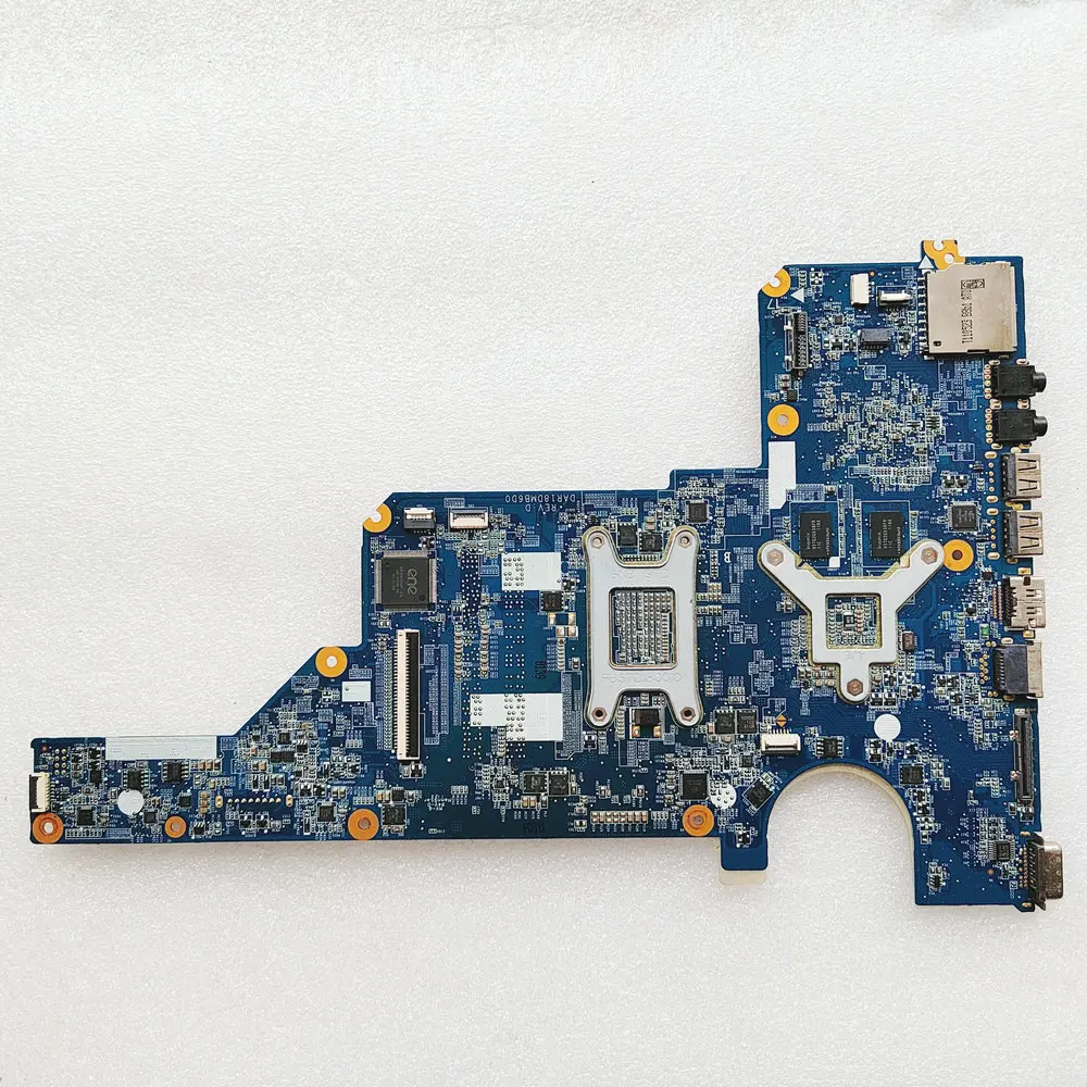 R18D For HP G4 G6 G7 Laptop Motherboard 655985-001 654117-001 DAR18DMB6D0 DAR18DMB6D1 DDR3 with cpu I3-370M