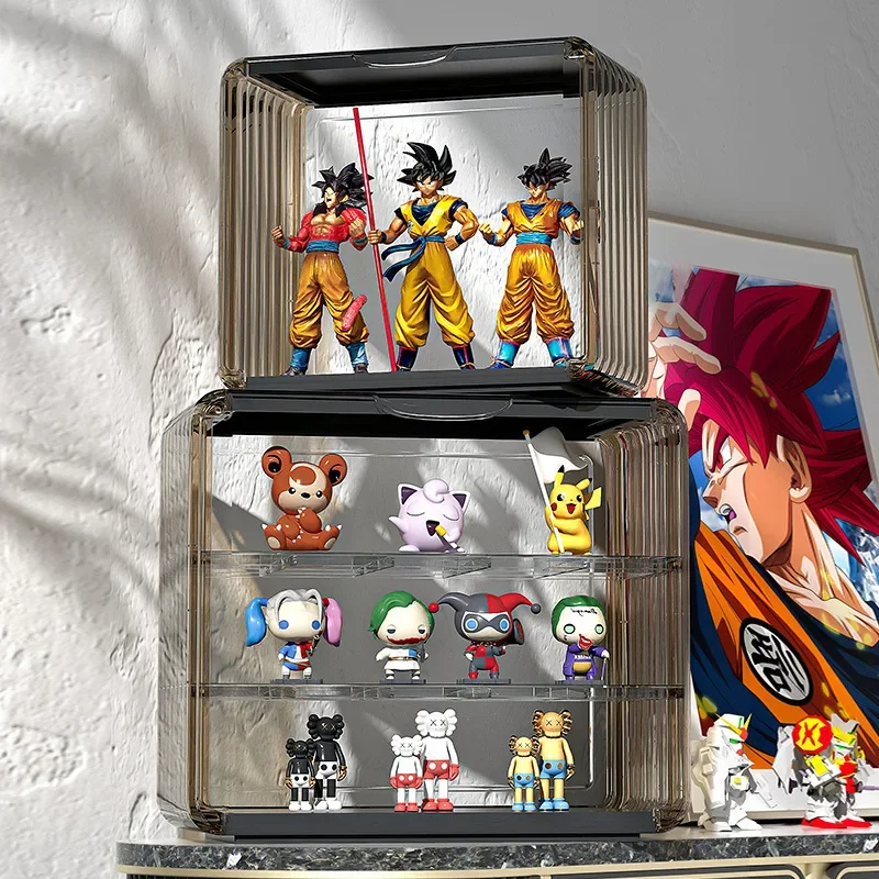 Magnetically Blind Box Storage Rack Action Figures Cabinet Landscaping Box Mystery Box Dolls Display Casetoys Acrylic Organizer