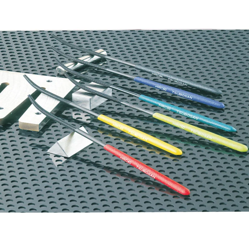 6pcs/SET Original Japan TSUBOSAN Diamold file HRC40-65 Hardness Hardness tester/testing file steel file set grinding tool