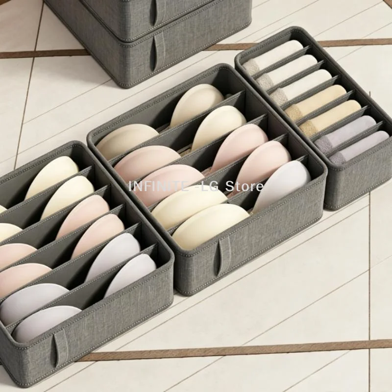6/7 Grids Underwear Bra Underpants Organizers Cabinets Drawers Home Sorting Boxes Organizer BoxINFINITE -LG