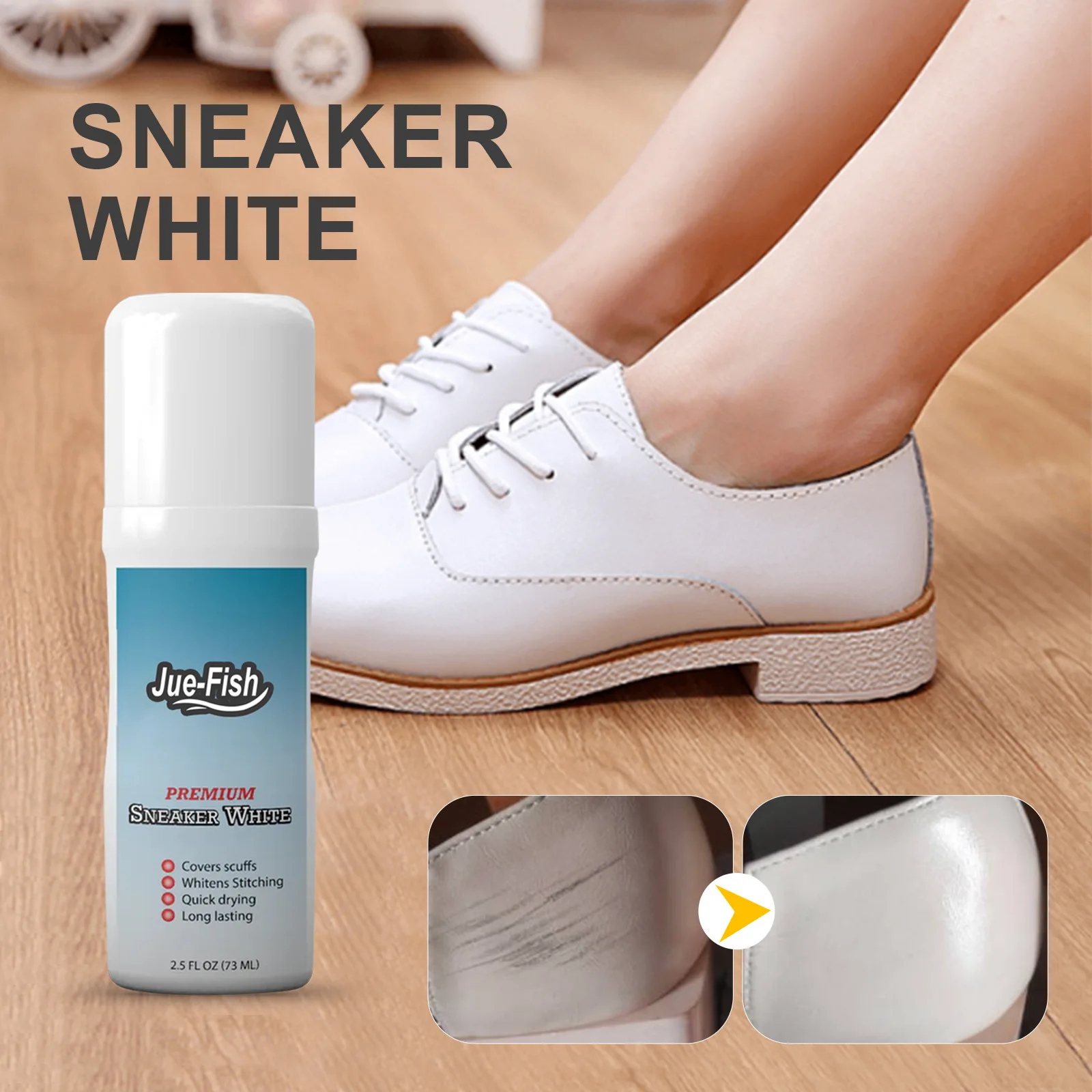 Shoe Whitening Cleaner Clean Shoe Stain Sneaker Whitening Cleansing Remove Yellow Edge Decontamination White Shoe Cleaning Agent