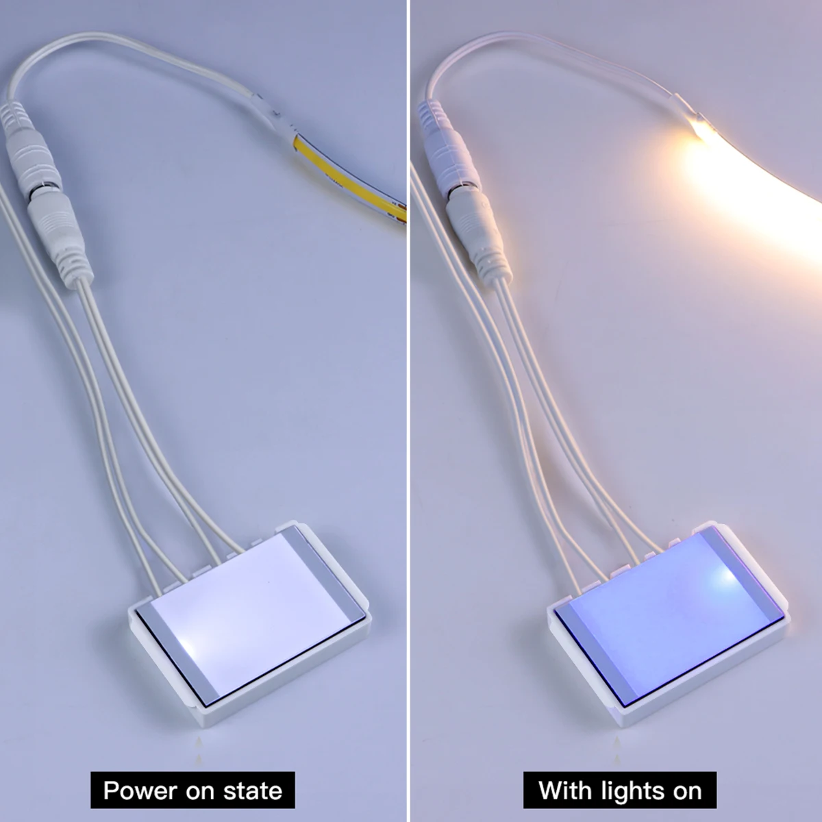 USB 5V COB LED Strip Light With Penetrate Mirror Glass Dimmable Touch Sensor Switch DIY Łazienka Vanity Makeup Mirror Lighting