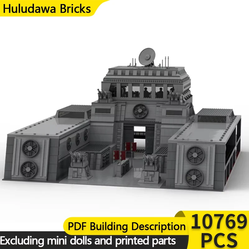 Star Movies Model MOC Building Bricks Space Base War Base Fortress Modular Technology Gifts Holiday Assemble Children Toys Suit