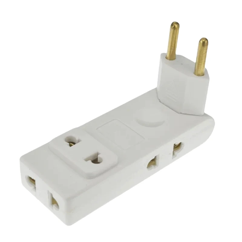【C】4 In 1 Wall Outlet Extension EU Electrical Socket 180 Degree Plug Adapter Travel Aadapter Portable Power Converter view 4