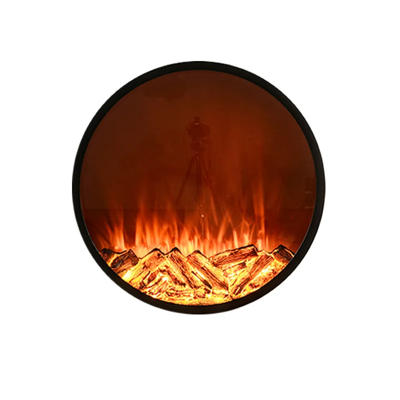 Electronic Fireplace 1000x200 Round, Simulation Fireplace Electric Fireplace, Decorative  KTV Bar Round