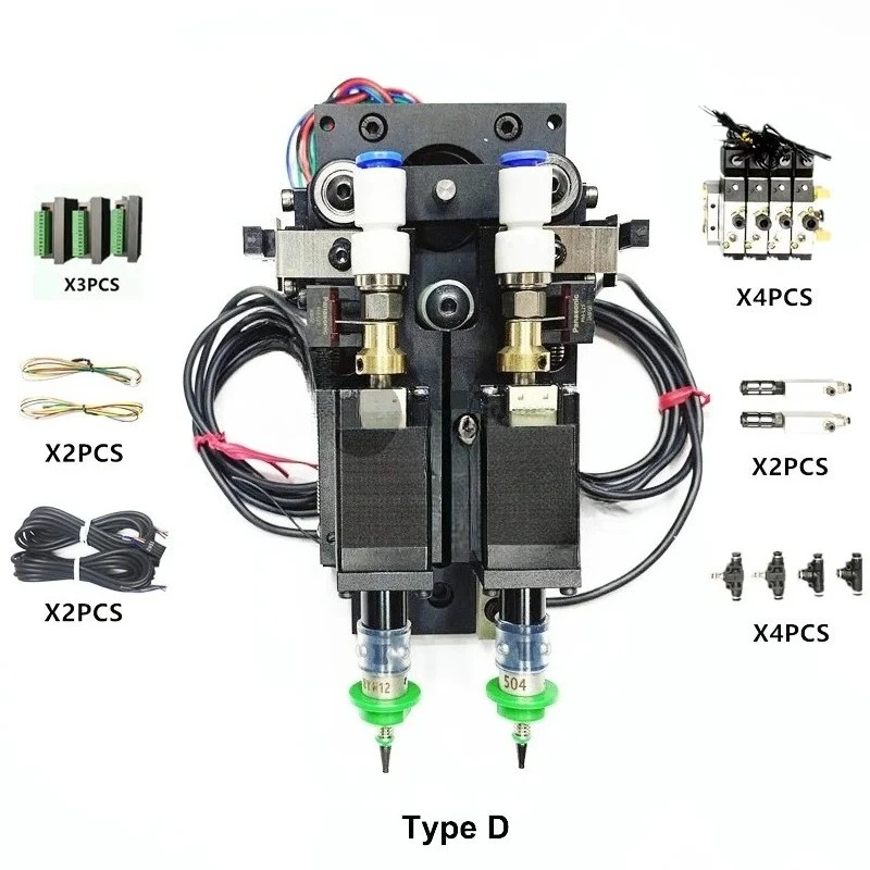 

for SMT DIY Mounting Head, Hollow Shaft Stepper Motor, Rotary Joint, 503/504 Nozzle, Connector for Pick Place Mount Equipment