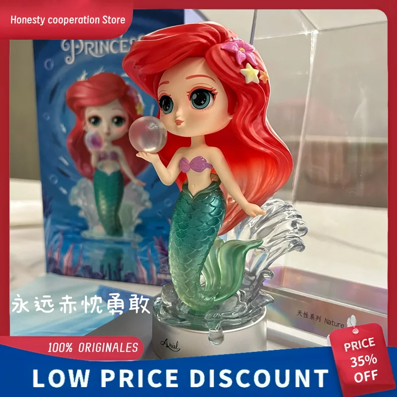 

Кукла принцессы Белоснежки, натуральная серия, слепая коробка, дисплей, игрушка для девочек, подарок, Ариэль из коллекции принцесс Диснея