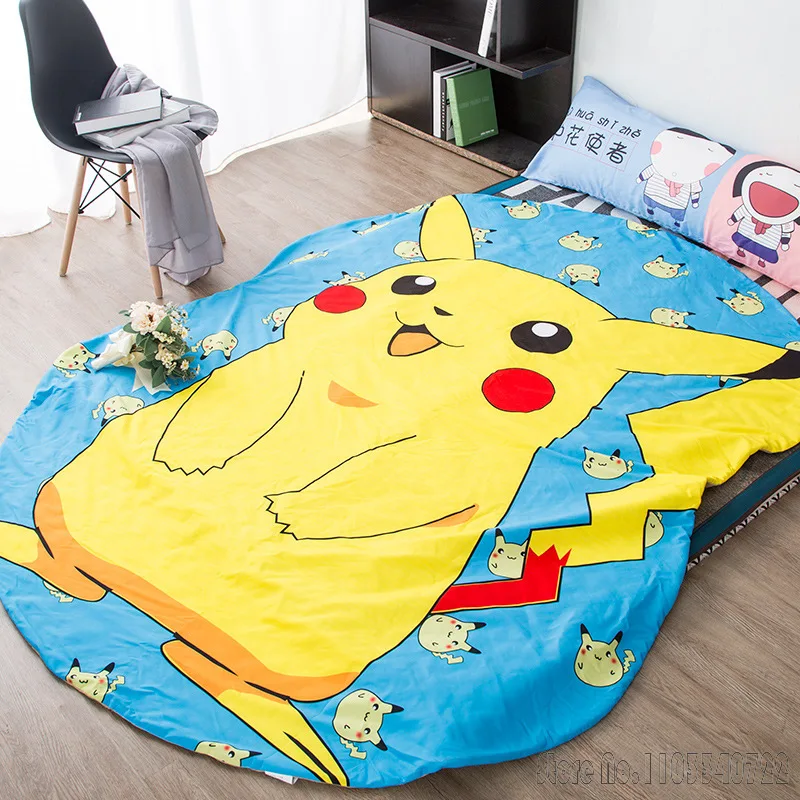 

1pcs Cute Animals Pet Lightning Pokemon Pikachu Thin Blanket Air Conditioning Comforter for Kids Adult Throw Anime Bedding