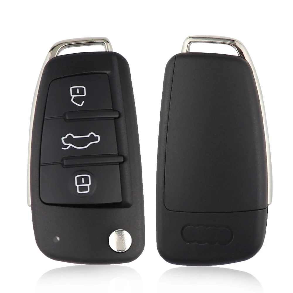 YIQIXIN 3 Button 434Mhz Smart Flip Remote Car Key For Audi A1 Q3 S1 A3 A4 S3 S4 TT A6L 2010 2013 2017 ID48 Chip 8X0837220D Q K