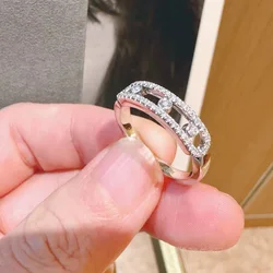 Cmon Kstar Originele Nieuwe Klassieke Mode Verwijderbare 3 Zirkonia Ring Hoge Kwaliteit Eenvoudige Prachtige Dames Vakantie Cadeau Sieraden