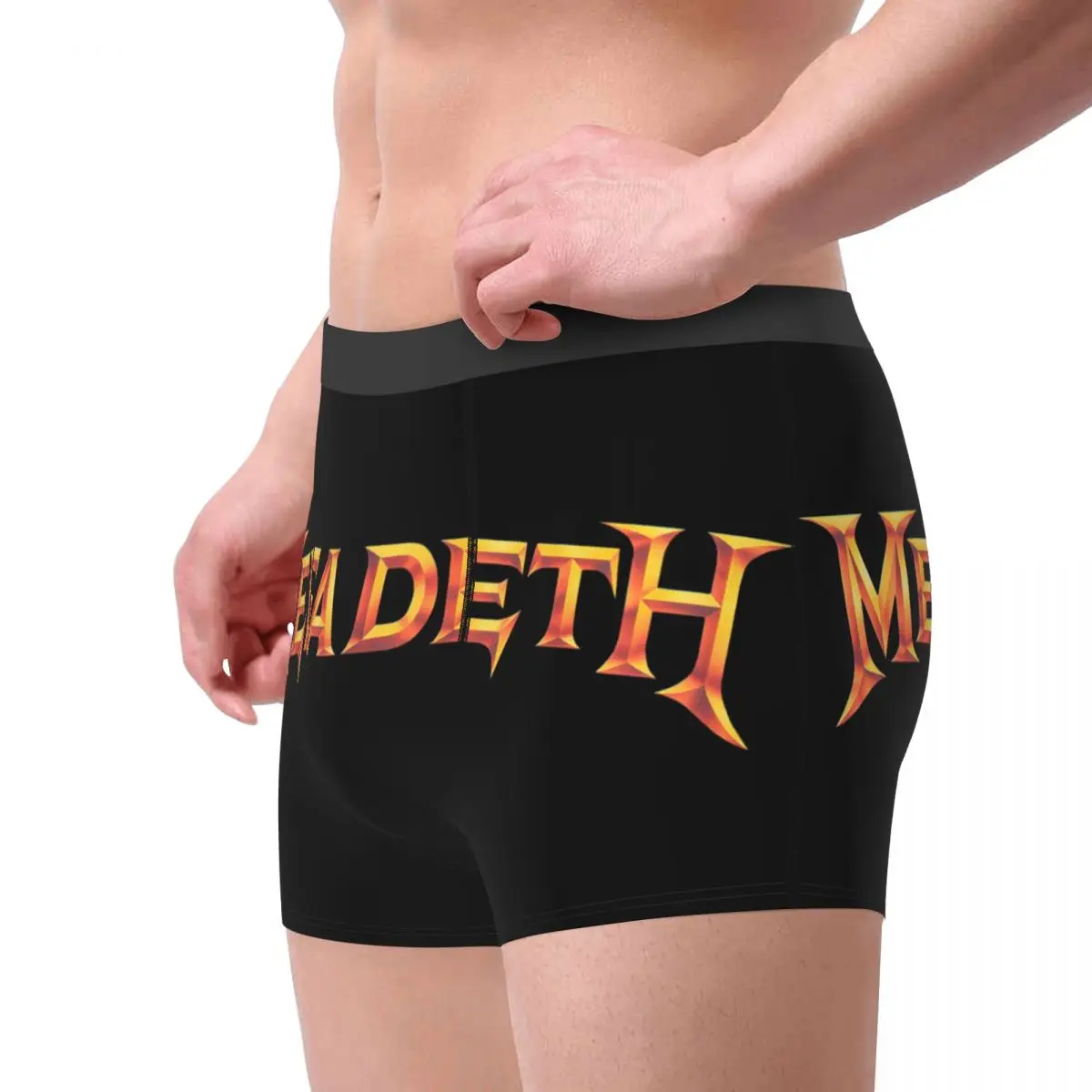 Heavy Metal Rock Roll Music Megadeths Print Boxer Shorts per uomo stampa 3D intimo mutandine slip mutande elasticizzate