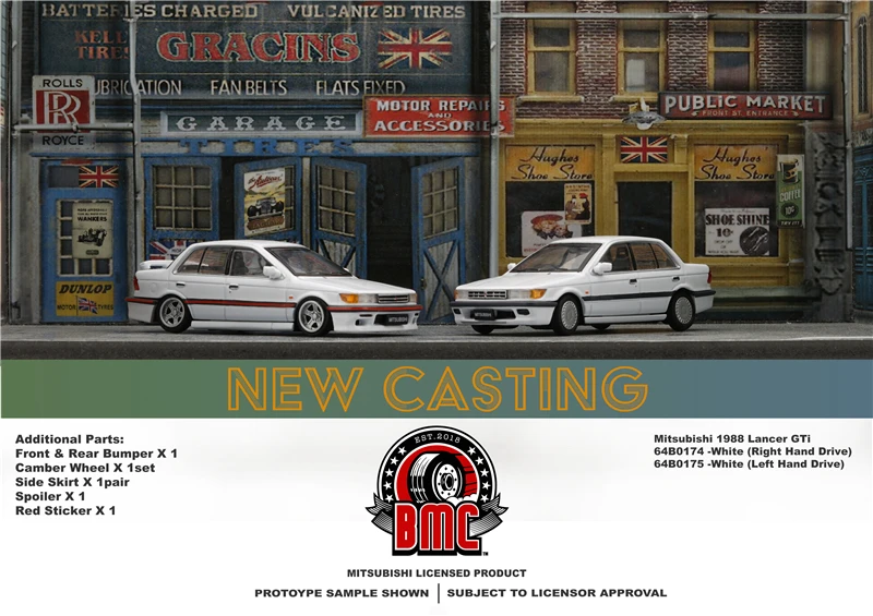 BM Creations 1:64  1988 Lancer /Gti Diecast Model Car