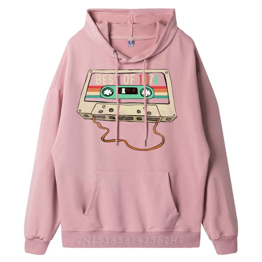 Best of 1974 48 Year Old Men Vintage 1974 48th Birthday Black Graphic Tees Spring Harajuku