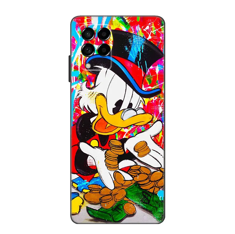 Donald Duck Phone Case For Samsung Note 10 Lite 20 Ultra M04 M13 M32 4G M14 M15 M23 M33 M34 M42 M52 M53 M54 M55 5G M11 M12 M21