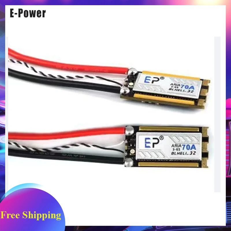 

E-Power Aria AM32 70A BLHeli_32 32-битный бесщеточный ESC 3-6S датчик измерения тока для радиоуправляемого самолета FPV DIY RC Запчасти