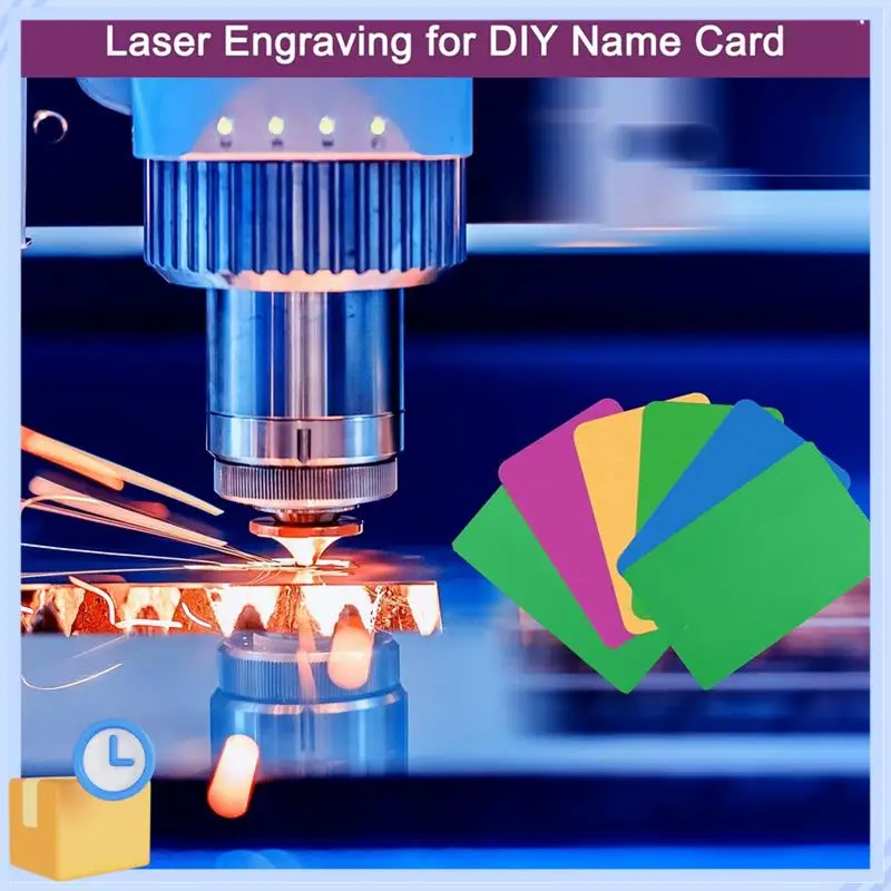 Populaire 200 Stuks Metalen Visitekaartje Blanks, 1/64 INCH Dikke 3.4X2 Inch Aluminium Lasergravure Materialen Unieke Kaarten