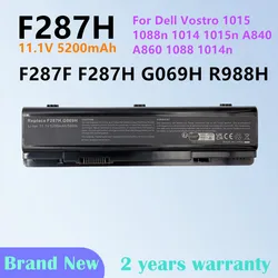Laptop Battery For Dell Vostro 1014 1015 1088 A840 A860 For Inspiron 1410 F286H F287F F287H G066H G069H PP37L PP38L batteies