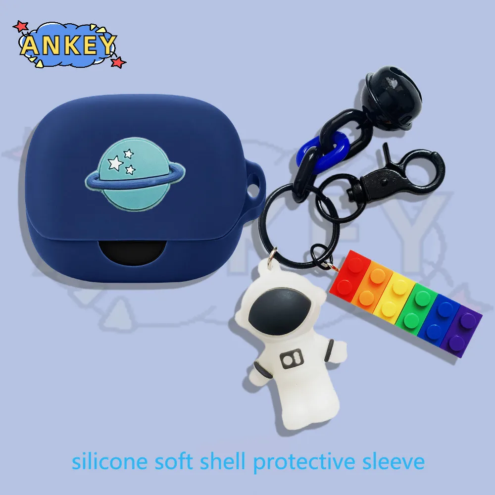 Per Anker Soundcore AeroFit Pro custodia blu astronauta auricolare custodia in Silicone auricolari custodia protettiva morbida auricolare pelle