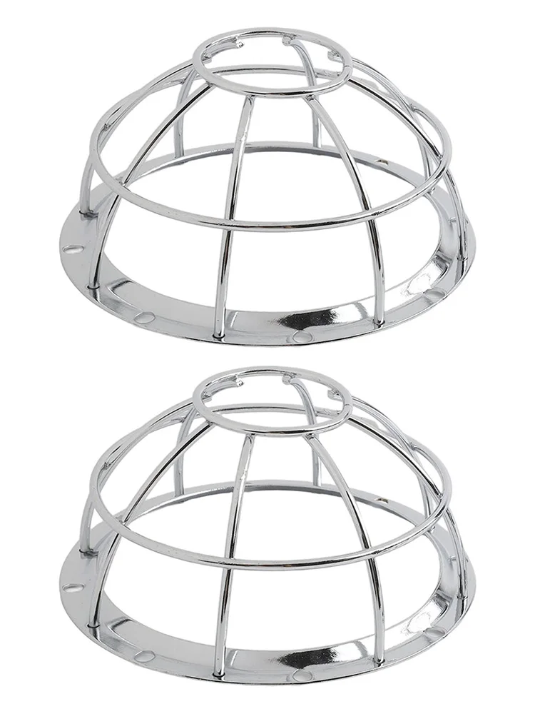 Fire-Compliant Iron Smoke Detector Cover with Sprinkler Cage Bracket for Use Alongside Automatic Sprinkler Heads in Ceilings