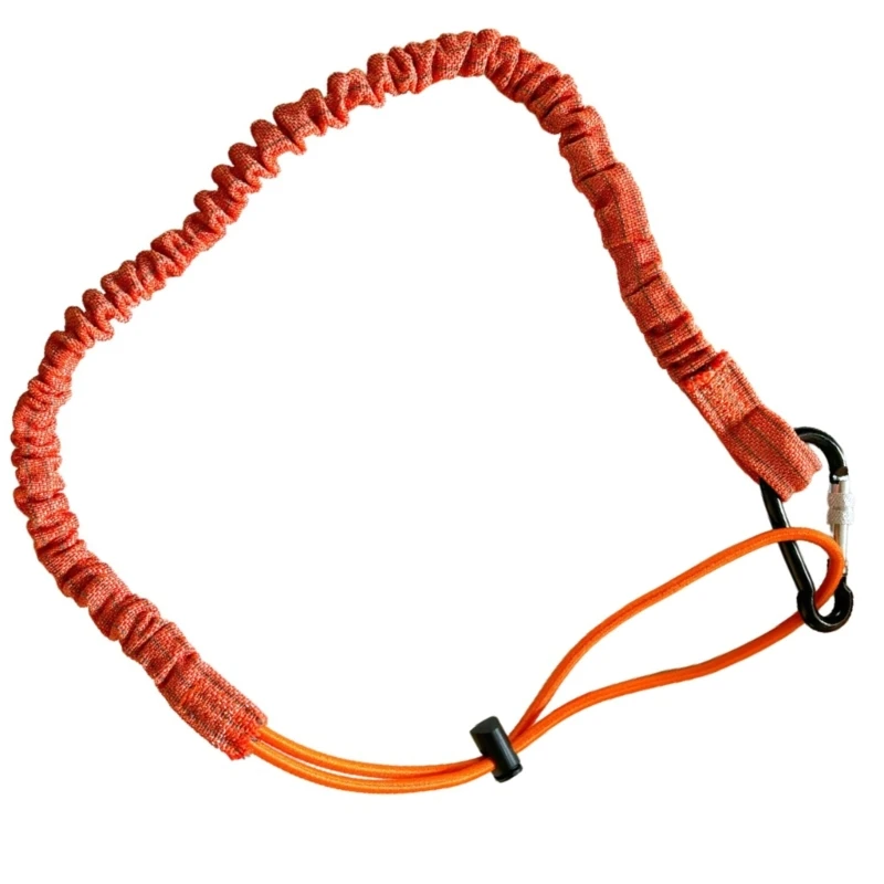 Safety Lanyard Scaffold Hat Lanyard with Carabiner Adjusted End with Carabiner for Scaffold Tool