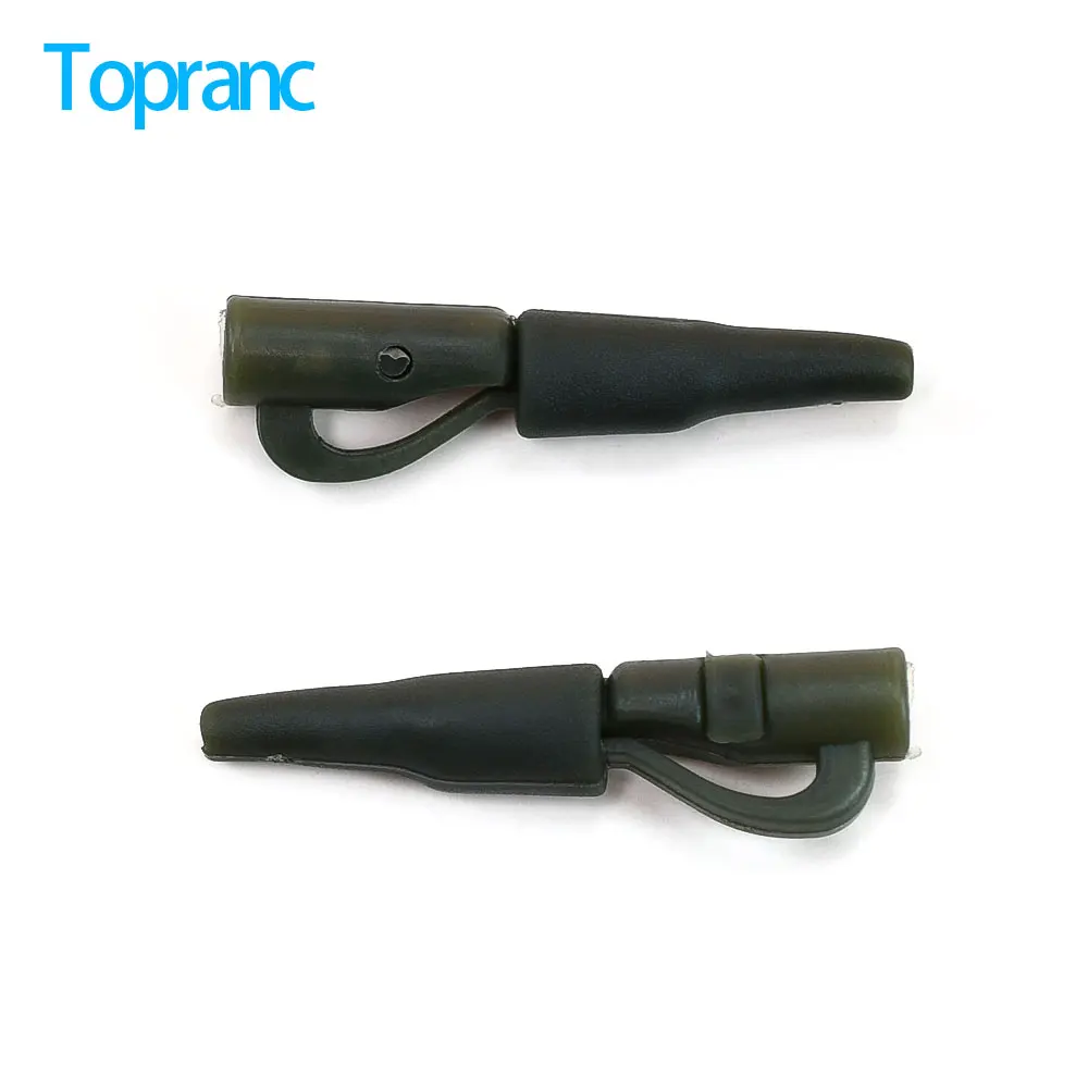 Topranc Karpfenangel-Bleiclips, Sicherheitsclips, Schnellverschluss-Terminal-Tackle für Karpfenangel-Rig-Zubehör