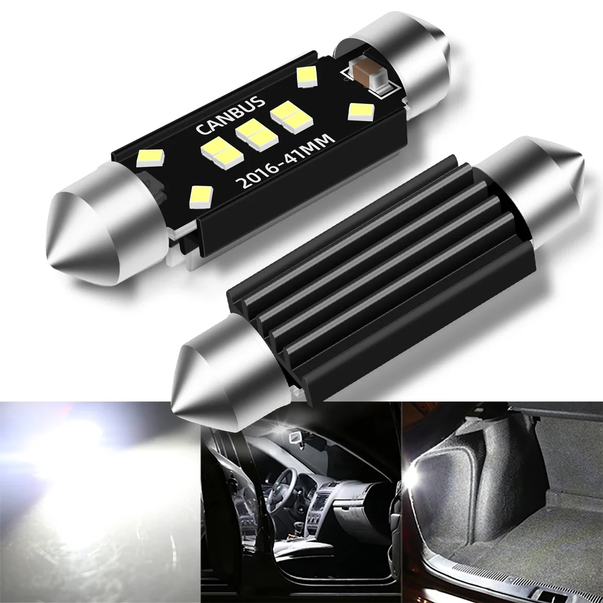 

자동차 인테리어 ová 독서등 светодиодная takom스닥 전구, embali색 트멀크 Utrecht호판 램프, 10x C5W C10W, 31mm, 36mm, 39mm, 41mm, 2016SMD Leit스 6000K