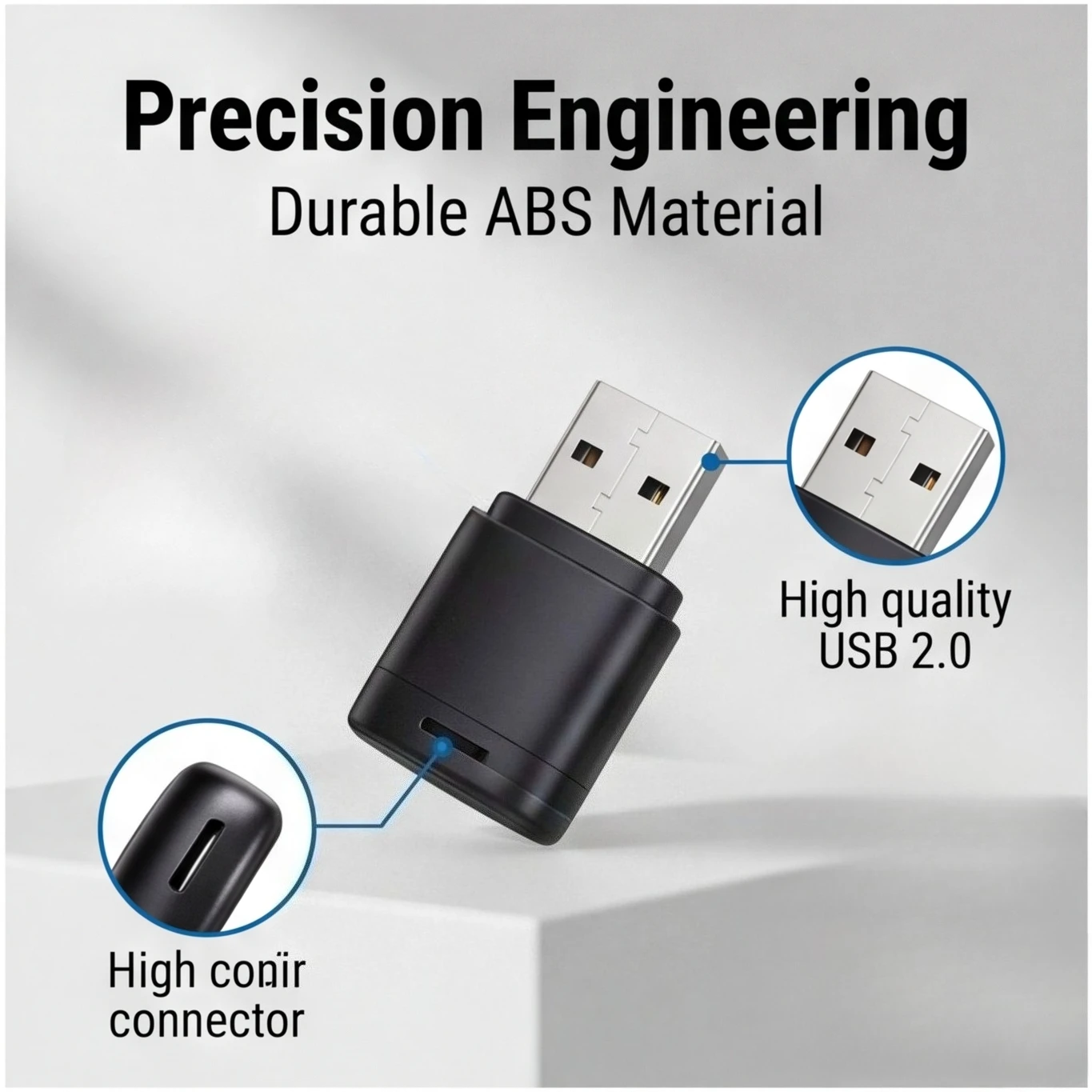 USB2.0 Mini Micro SD Card High Speed Memory Card Reader With TF Card Slot Max Compatible 2TB Portable Memory Card Reader Adapter