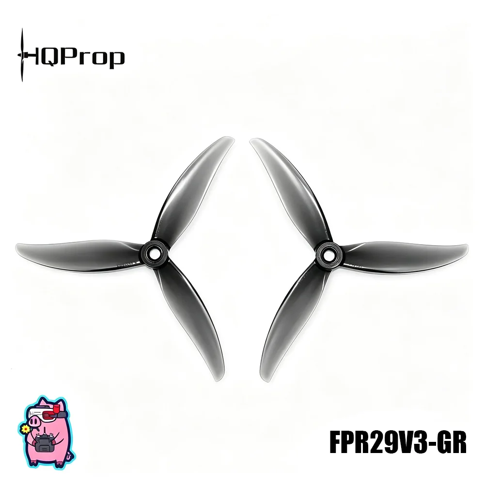 2Pairs HQProp FlowerPig R29V3 5.1inch Propeller 2.9 Pitch High Performance Spiral Props for FPV Racing Drone