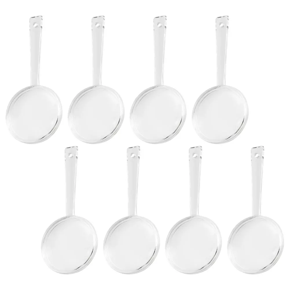 

8pcs Mini Magnifying Glass For Kids Elderly Acrylic Handheld Lens For Reading Science Exploration Natural Observation