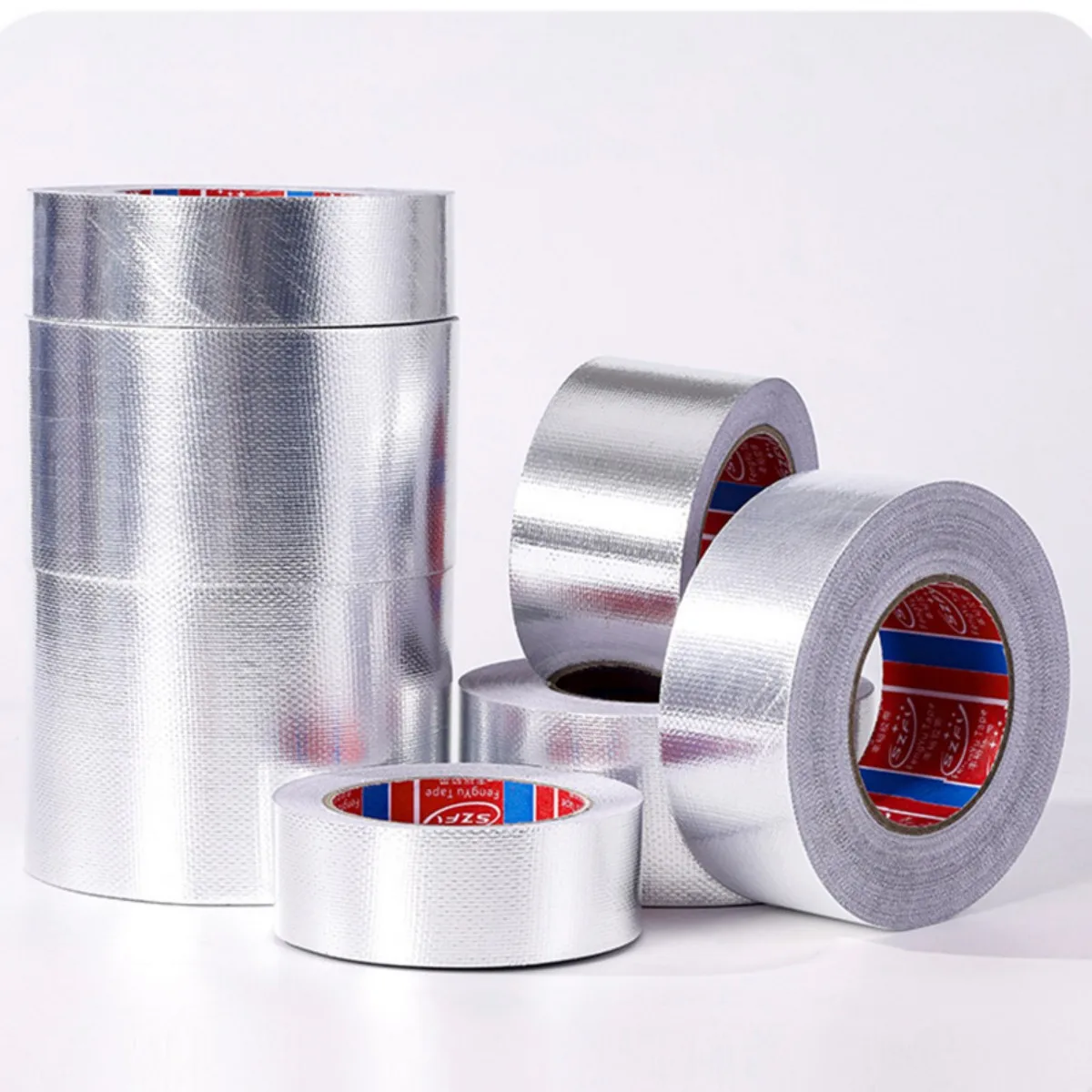 Aluminium Foil Tape Thermal Insulation Fire-Resistant Self-Adhesive Tapes for Air Conditioning Ducts