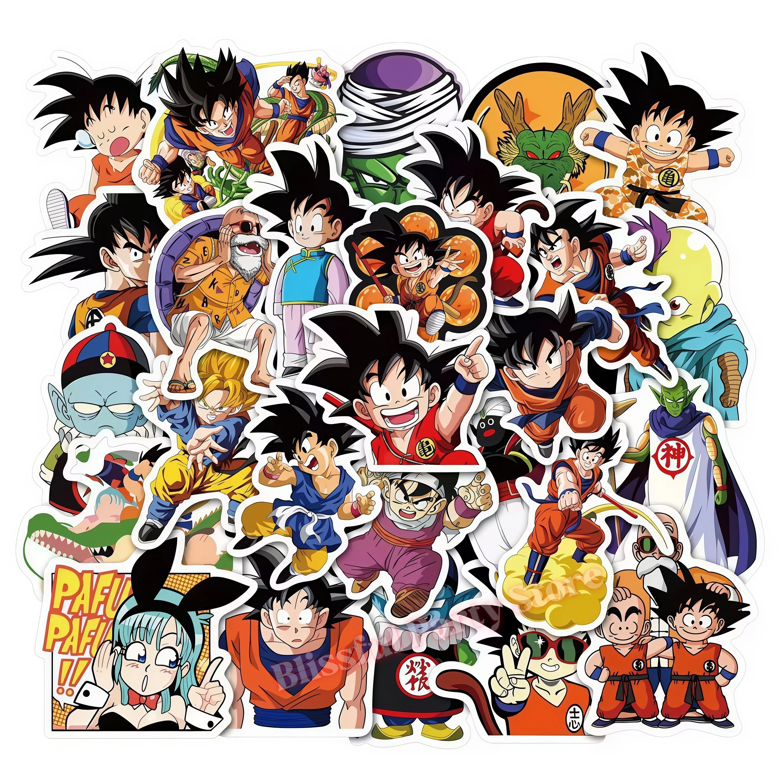 Dragon Ball Themen-Geburtstagsdekoration Partyzubehör Goku Teller Ballons für Kinderparty-Accessoires Babyparty-Gastgeschenke