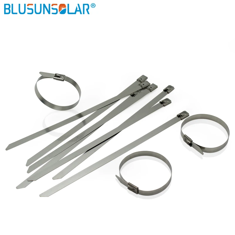 

1000pcs 7.9mm*150mm Hanroot Stainless Steel Cable Ties Clumps and Self-locking Cable Ties